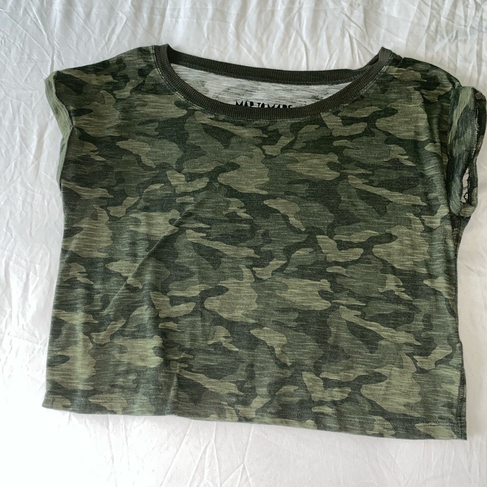 camo crop top